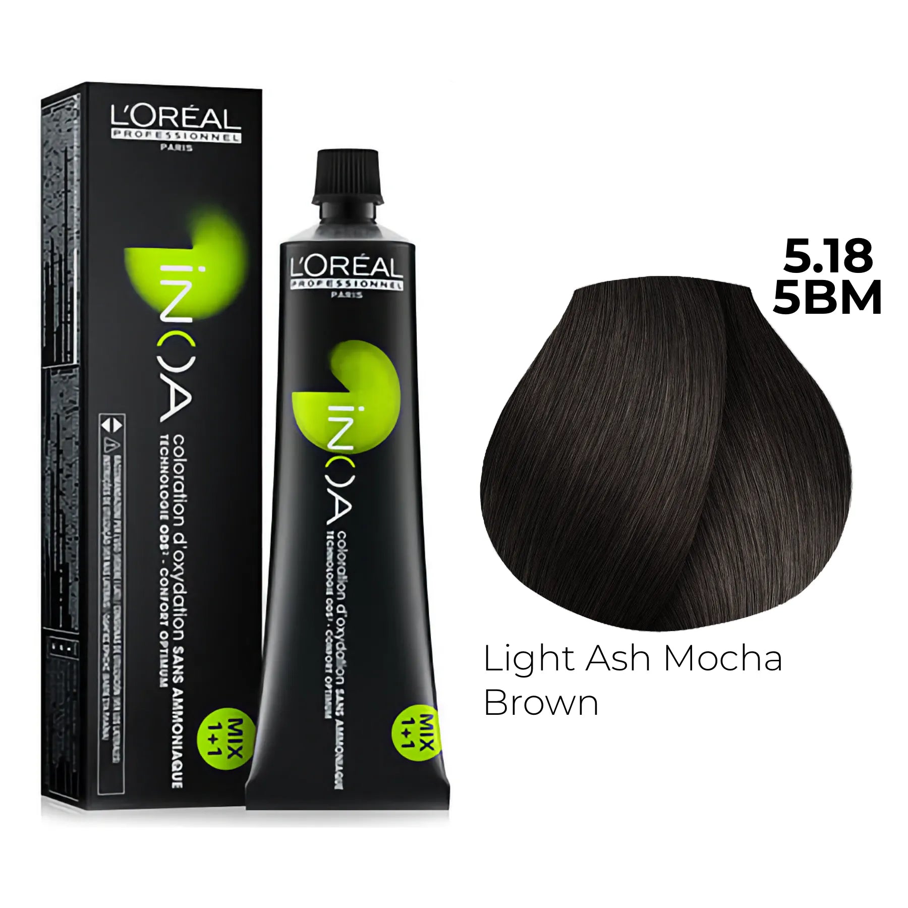 5.18/5BM - Light Ash Mocha Brown - Inoa Mocha – International Beauty  Services & Supplies