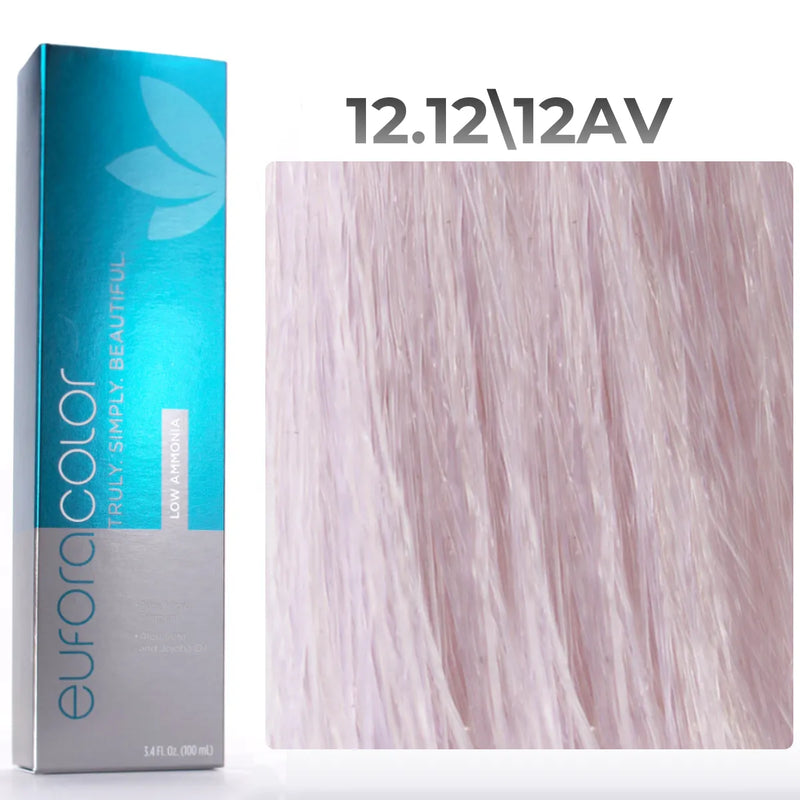 12.12\12AV - Ultra Light Ash Violet Blonde - Low Ammonia - 100ml