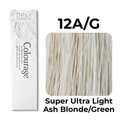 12A/G - Super Ultra Light Ash Blonde/Green - Colourage