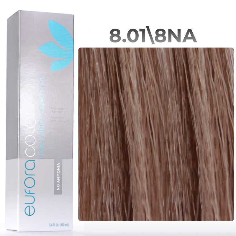 8.01\8NA - Light Natural Ash Blonde - No Ammonia - 100ml