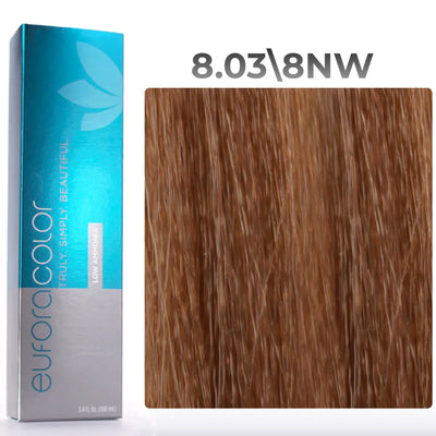 8.03\8NW - Light Natural Warm Blonde - Low Ammonia - 100ml
