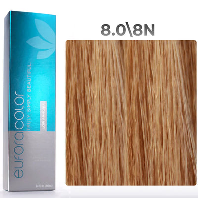8.0\8N - Light Natural Blonde - Low Ammonia - 100ml
