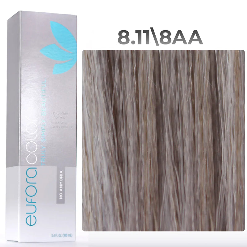 8.11\8AA - Light Intense Ash Blonde - No Ammonia - 100ml