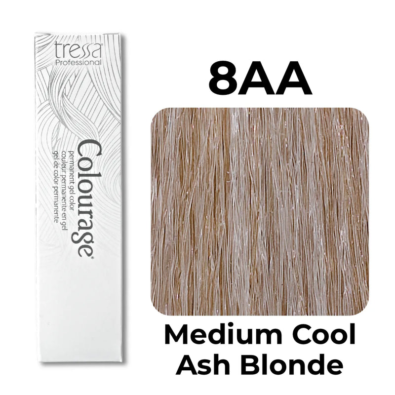 8AA - Medium Cool Ash Blonde - Colourage