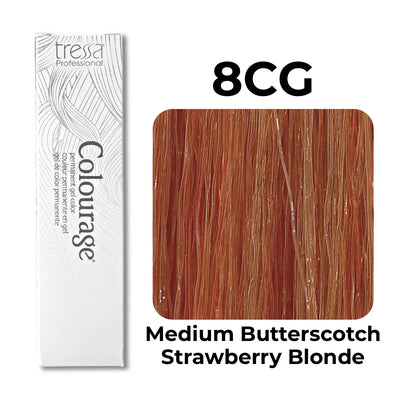 8CG - Medium Butterscotch Strawberry Blonde - Colourage
