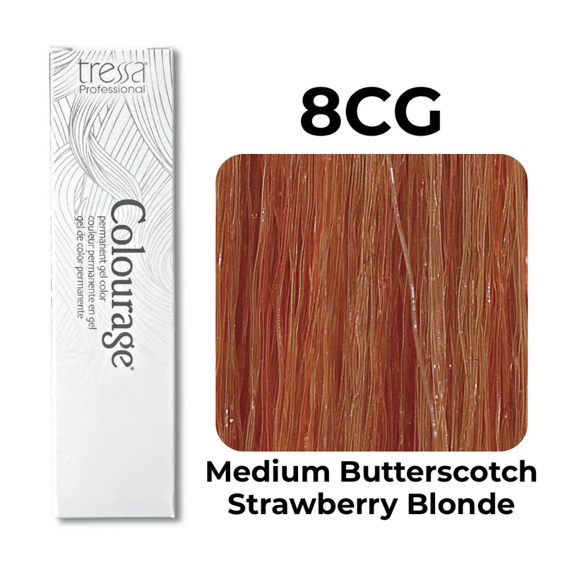 8CG - Medium Butterscotch Strawberry Blonde - Colourage