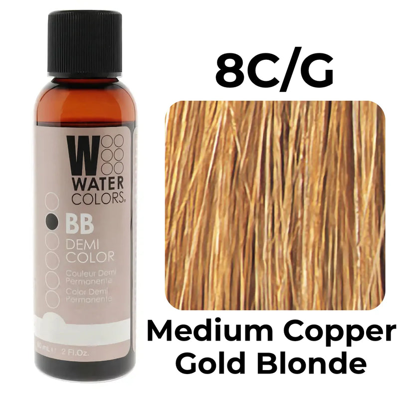 8C/G - Medium Copper Gold Blonde - Watercolors BB Demi