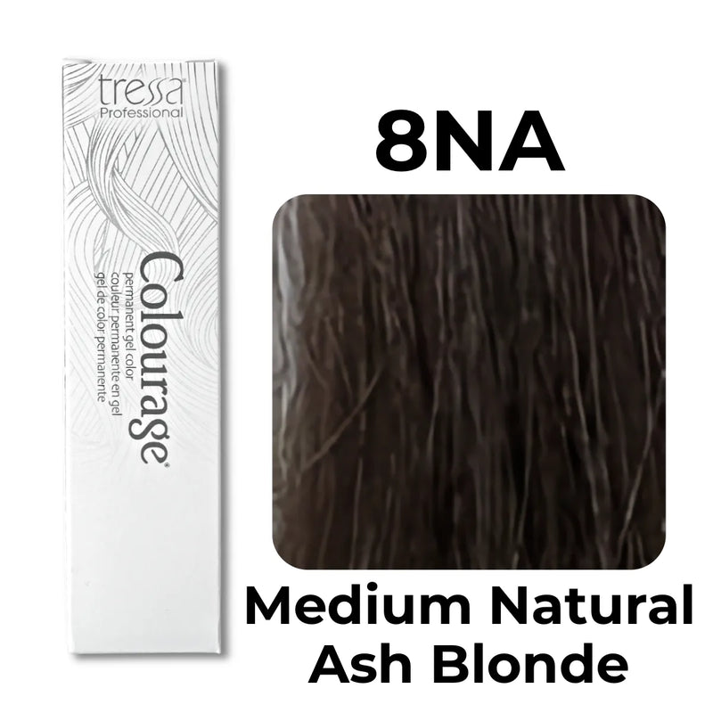 8NA - Medium Natural Ash Blonde - Colourage