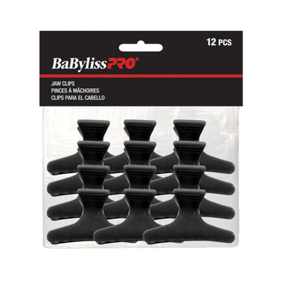 BabylissPro Plastic Jaw Clips BES368UCC -12/Bag