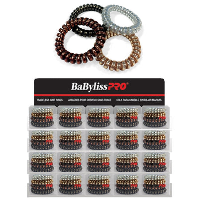 BabylissPro Traceless Hair Rings BESHRMTDPUCC - 20/Display