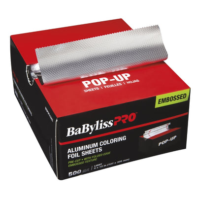 BabylissPro Pop-Up Foil Sheets BESPOP512UCC - Silver Light - 5x12 - 500 Sheets