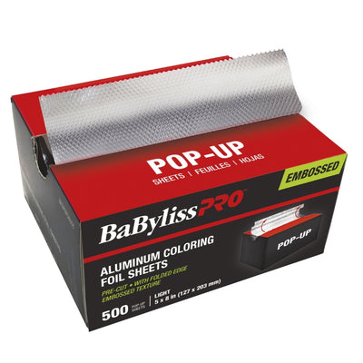 BabylissPro Pop-Up Foil Sheets BESPOP58UCC - Silver - 5x8 - 500/Box
