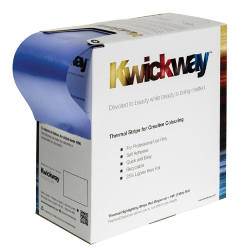 Kwickway Thermal Hightlighting Strips KWRW - Blue - Roll - 3.75x445