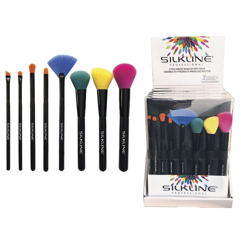 Silkline Make-Up Brushes MKBRUDISPSPC 8/Display