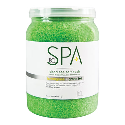 BCL SPA Dead Sea Salt Soak - 1814g/64oz SPA50001 - Lemongrass & Green Tea