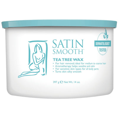 Satin Smooth Soft Cream Waxes - 14oz SSW14TTG - Tea Tree