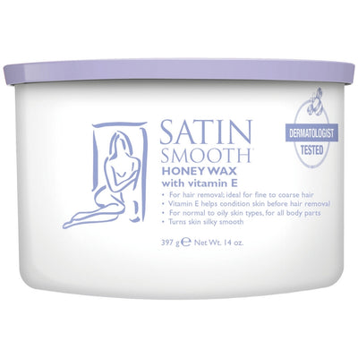 Satin Smooth Soft Honey Waxes - 14oz SSW14G - Honey Wax with Vitamin E