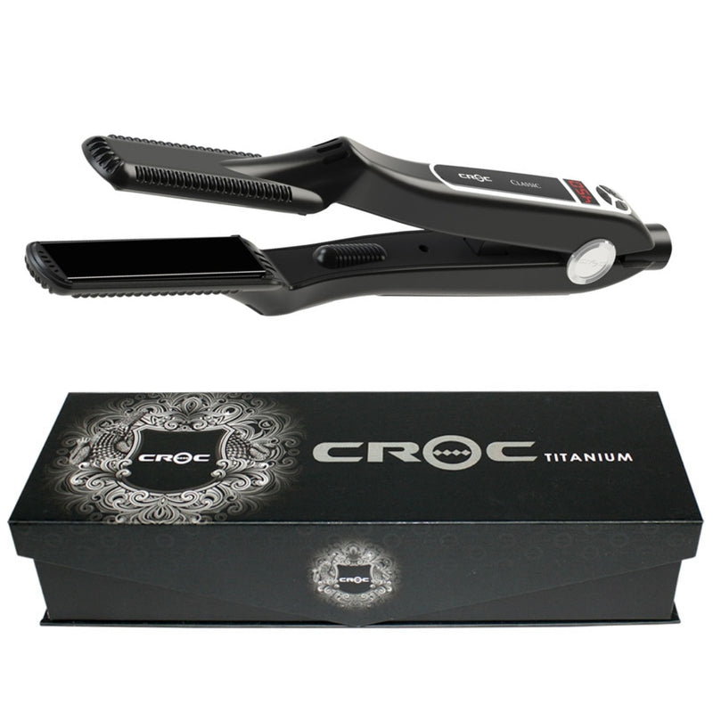 Croc Classic Black Titanium Flat iron TNC15RBB - 1 1/2
